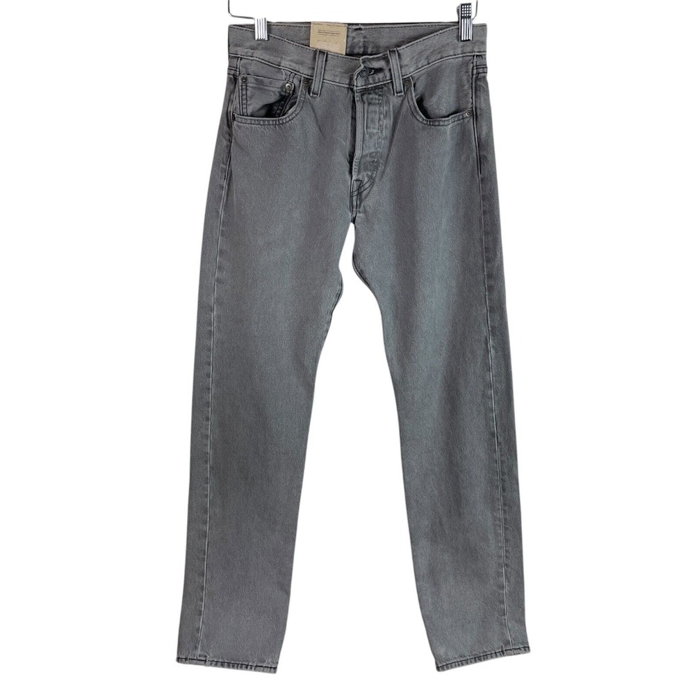 NEW Levis Mens 501 Original Jeans (Actual 28x31) Button Fly Gray Denim $69